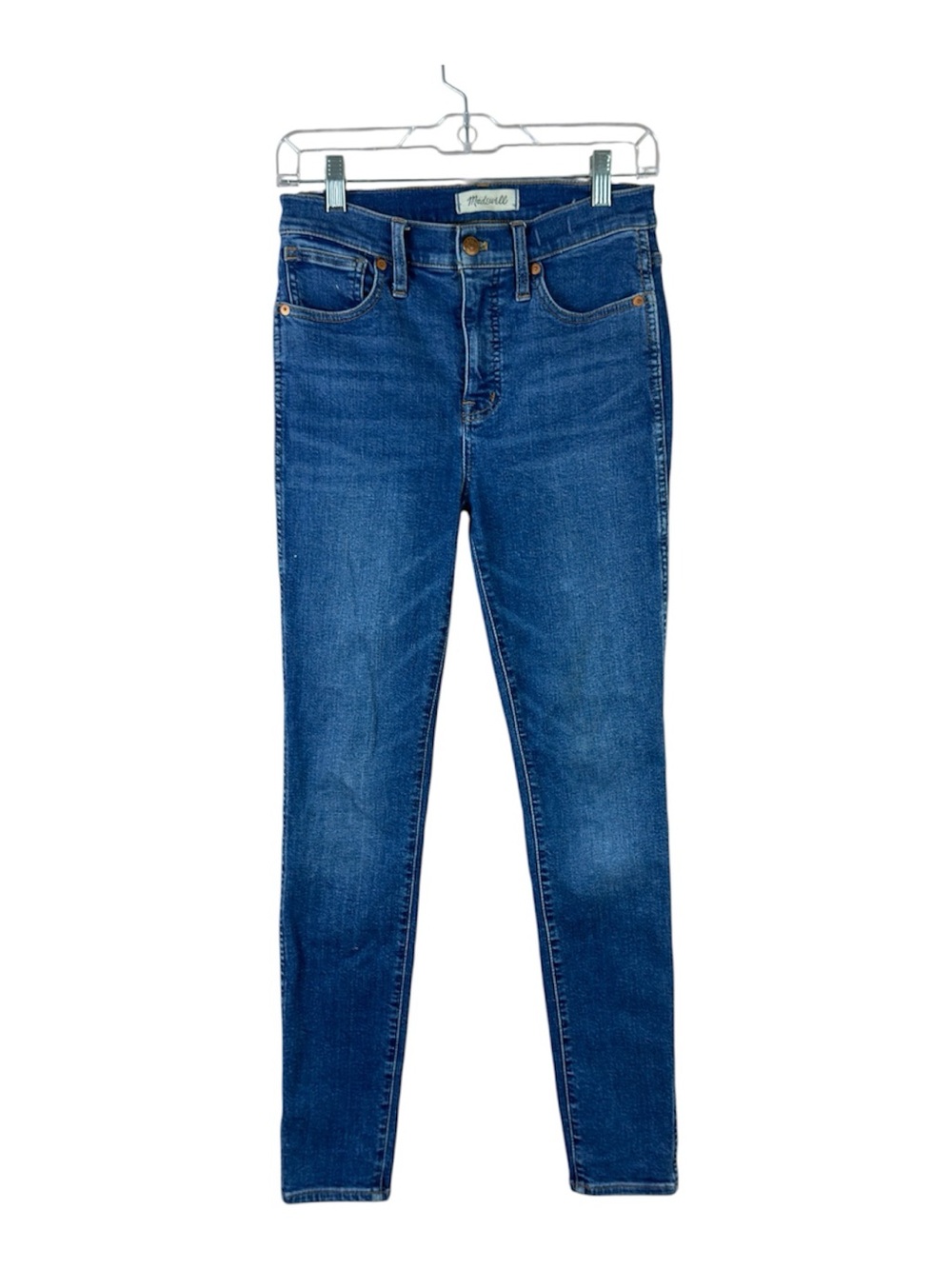 Madewell womens size 26 10" high rise medium wash stretch skinny denim jeans